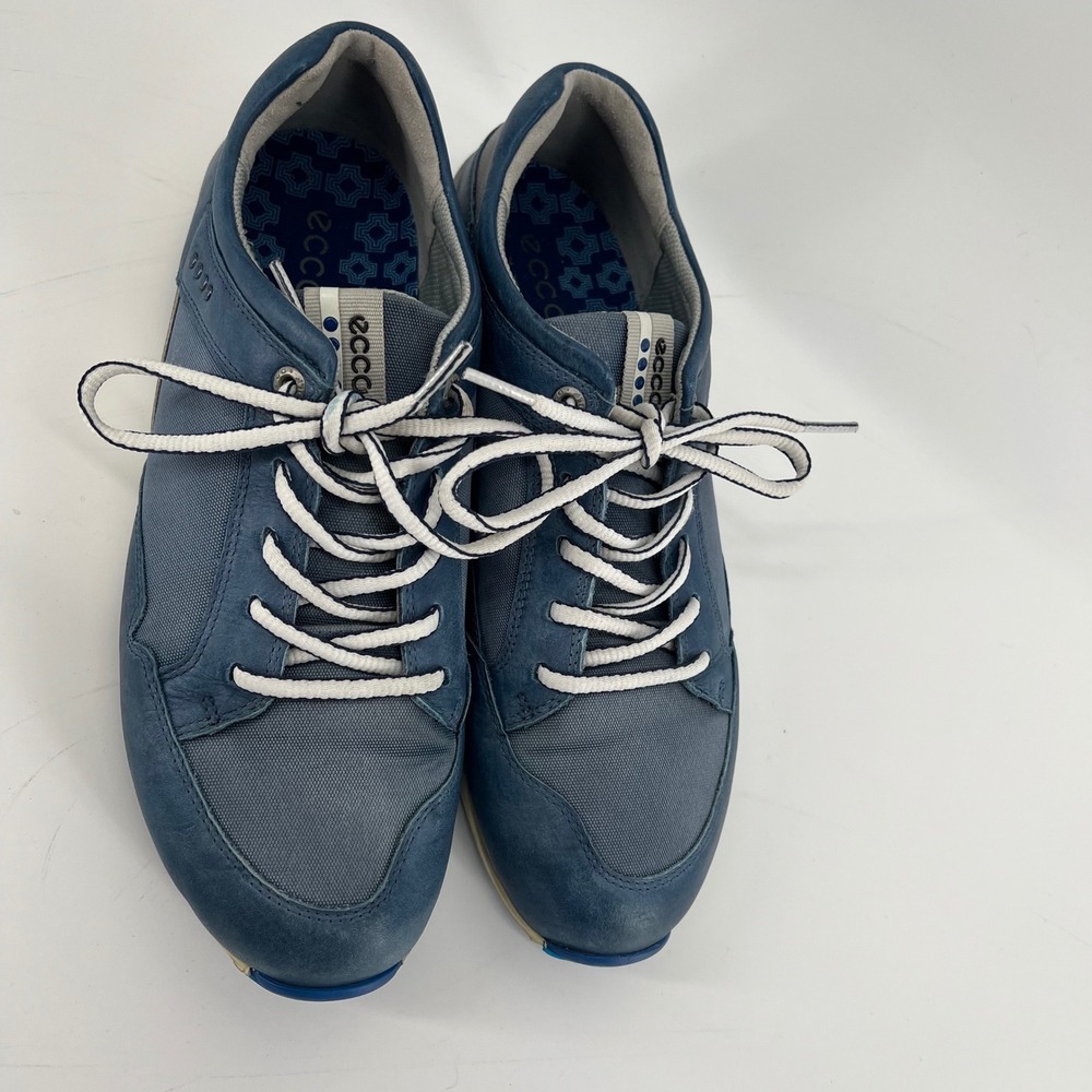 ECCO Golf Street Retro Blue Spikeless Golf Shoes Womens EU 39 Wide US 8-8.5 - Picture 2 of 9